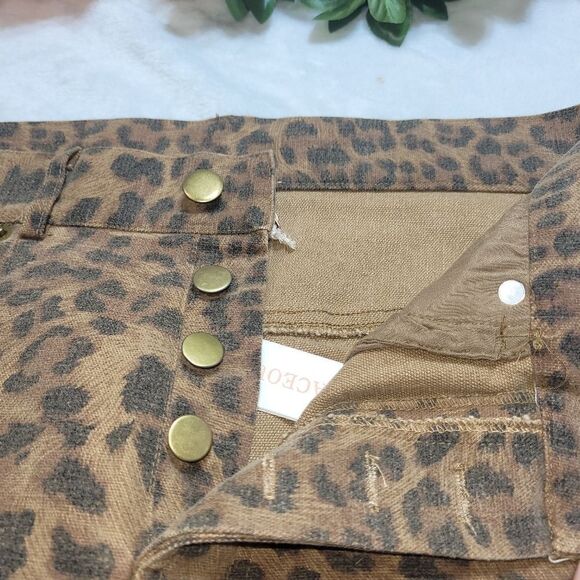 NWT Olivaceous Leopard Print Skirt - Picture 8 of 9